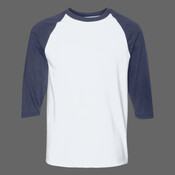 Heavy Cotton Three-Quarter Raglan Sleeve Baseball T-Shirt