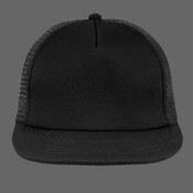 Flat Bill Snapback Trucker Cap