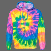 Blended Tie-Dyed Hooded Sweatshirt