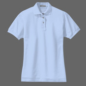 Ladies Pique Knit Polo